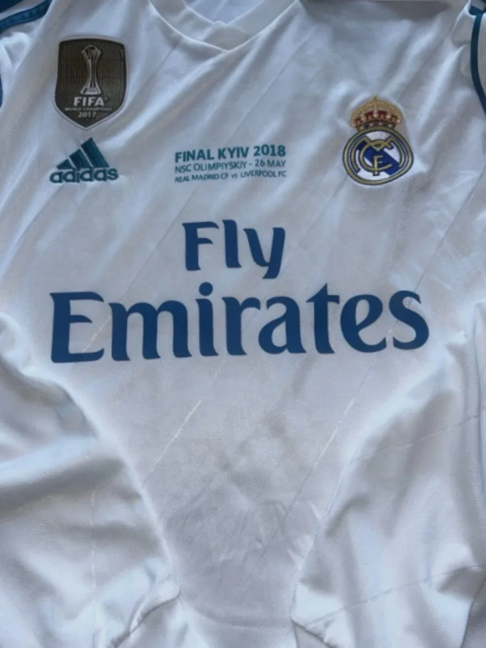 Cristiano Ronaldo #7 Real Madrid 2017/18 UCL Final Kiev Long Sleeve